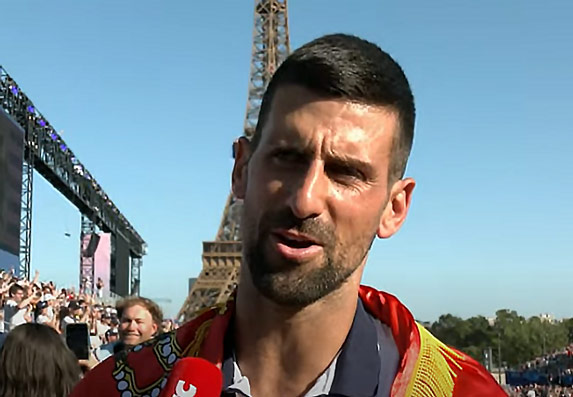 Novak Djoković oduševljen proslavom titule olimpijskog šampiona u Parizu!