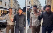 Nikola Rokvić i Duško Tošić šetali ulicama Milana i pevali navijačke pesme: Snimak postao hit na društvenim mrežama! (VIDEO)