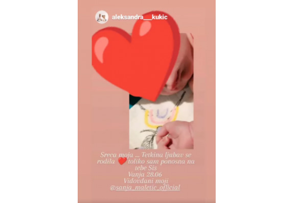 sanja maletic objava bebe na instagramu