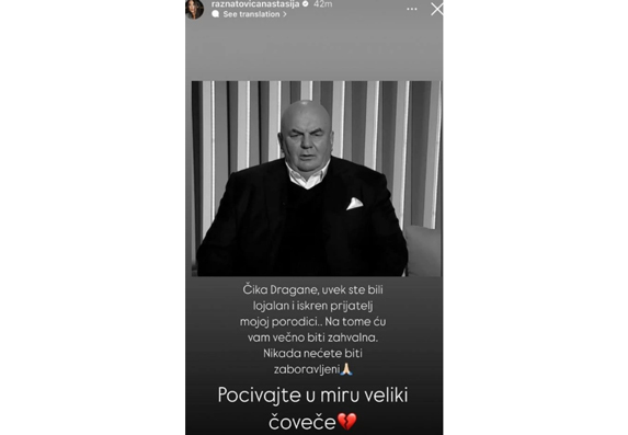 Instagram - objava - Anastasije - Ražnatović