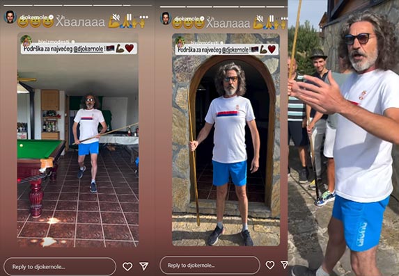 Instagram objava Gagija Jovanovica podrska Noletu