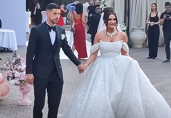 Tamara Milutinović i Darko Jeftić fotografija sa svadbe